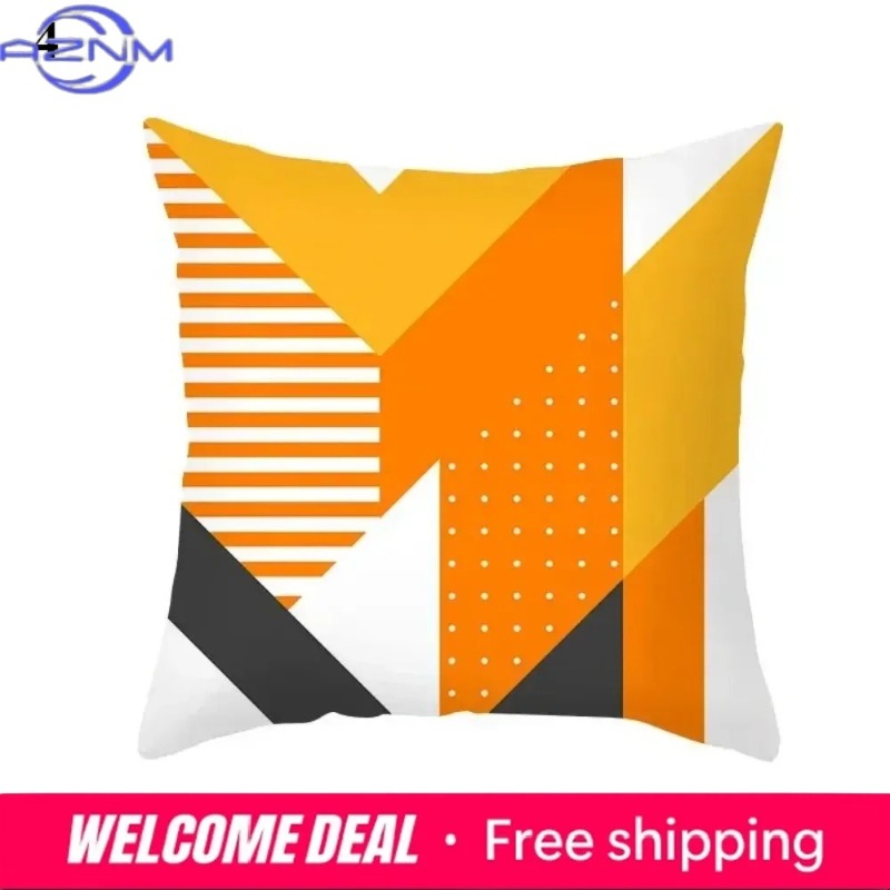 보헤미안 오렌지 추상 쿠션 커버, 미드 센추리 모던 미 - Century Textile & Sewing Supply 리뷰 및 가격