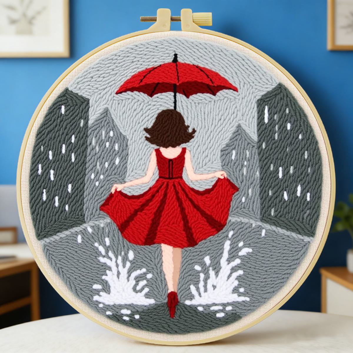 20X20CM/7.87인치 여성용 펀치 니들 자수 세트 - Is Sewing Textile Art 리뷰 및 가격