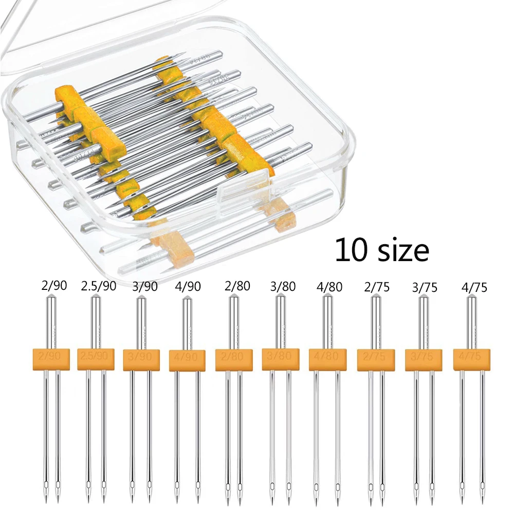 10PCS 재봉틀 트윈 바늘 더블 트윈 바늘 핀 가정용 - Twin Needle Stretch 리뷰 및 가격