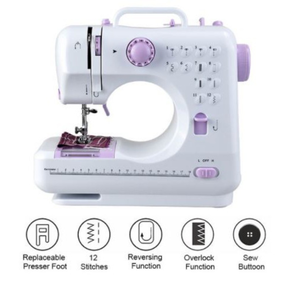전기 가정용 미니 재봉틀 12가지 스티치 가정용 미니  - Sewing Jahit 리뷰 및 가격