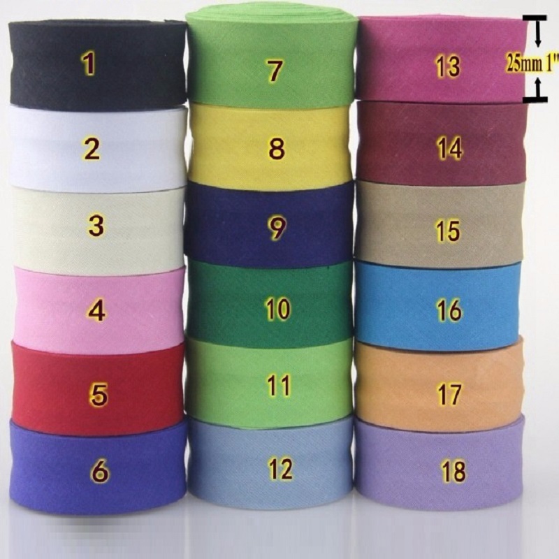 25mm 면 접이식 바이어스 테이프, 의류, 테이블보, - Binding Tape Bias 리뷰 및 가격